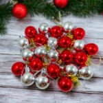 12 Red 12 Silver Balls Christmas Balls