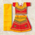 Radha Dress for Kids, 1 Set (1-2 Years)