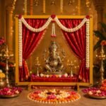 Tied Ribbons Square Large Backdrop Stand for Decoration Frame