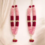 Aqua Pink & Red Rose Petals Flower Garland